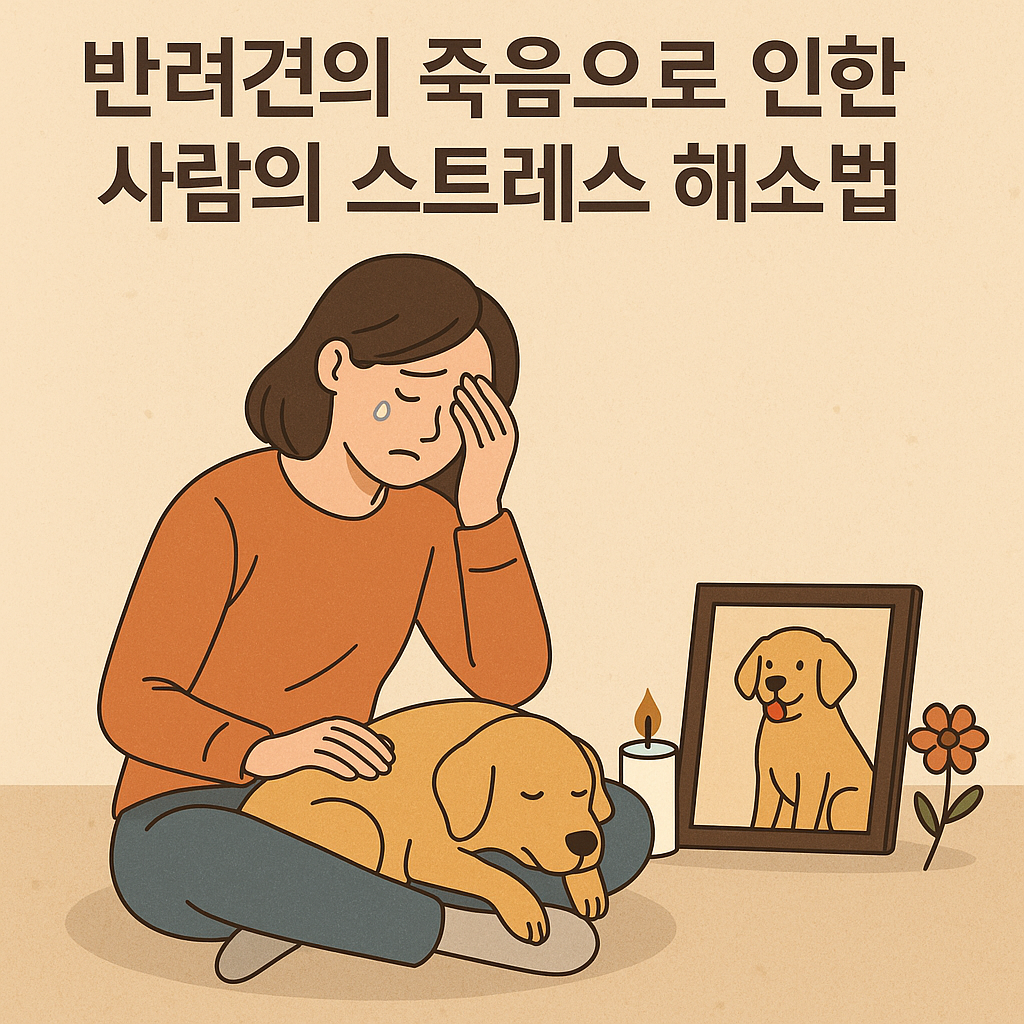 반려견의 죽음으로 인한 사람의 스트레스 해소법 이미지