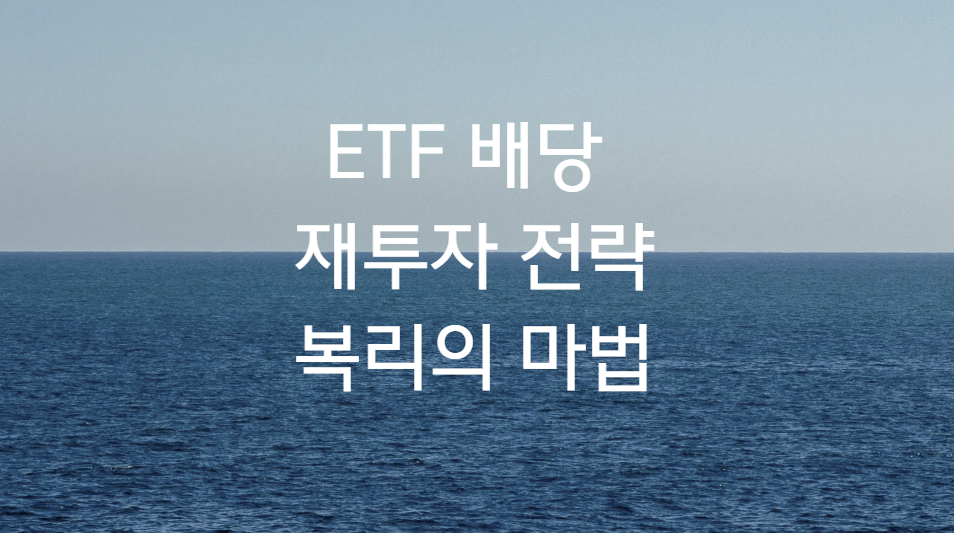 ETF 배당 재투자 복리의 마법