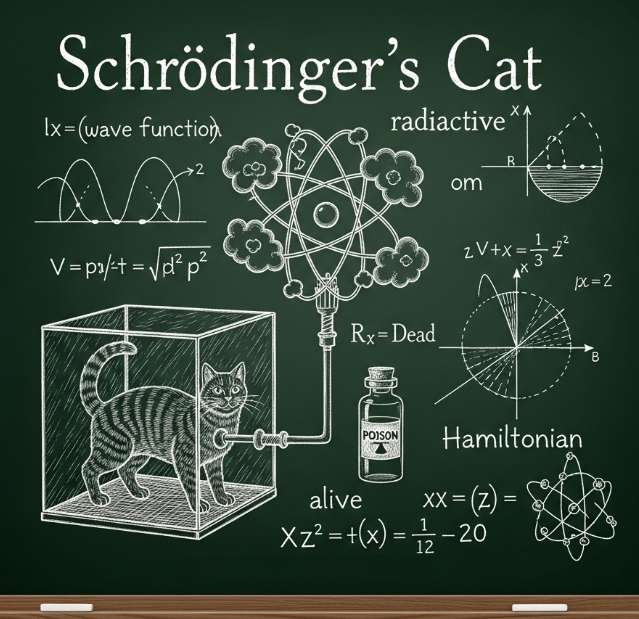슈뢰딩거의 고양이 , 사고 실험