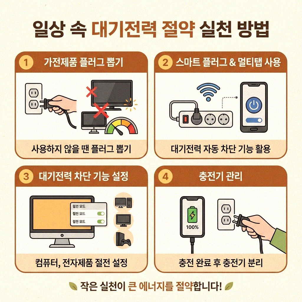 우리 집 전기제품 플러그 뽑기 습관 점검해볼까요