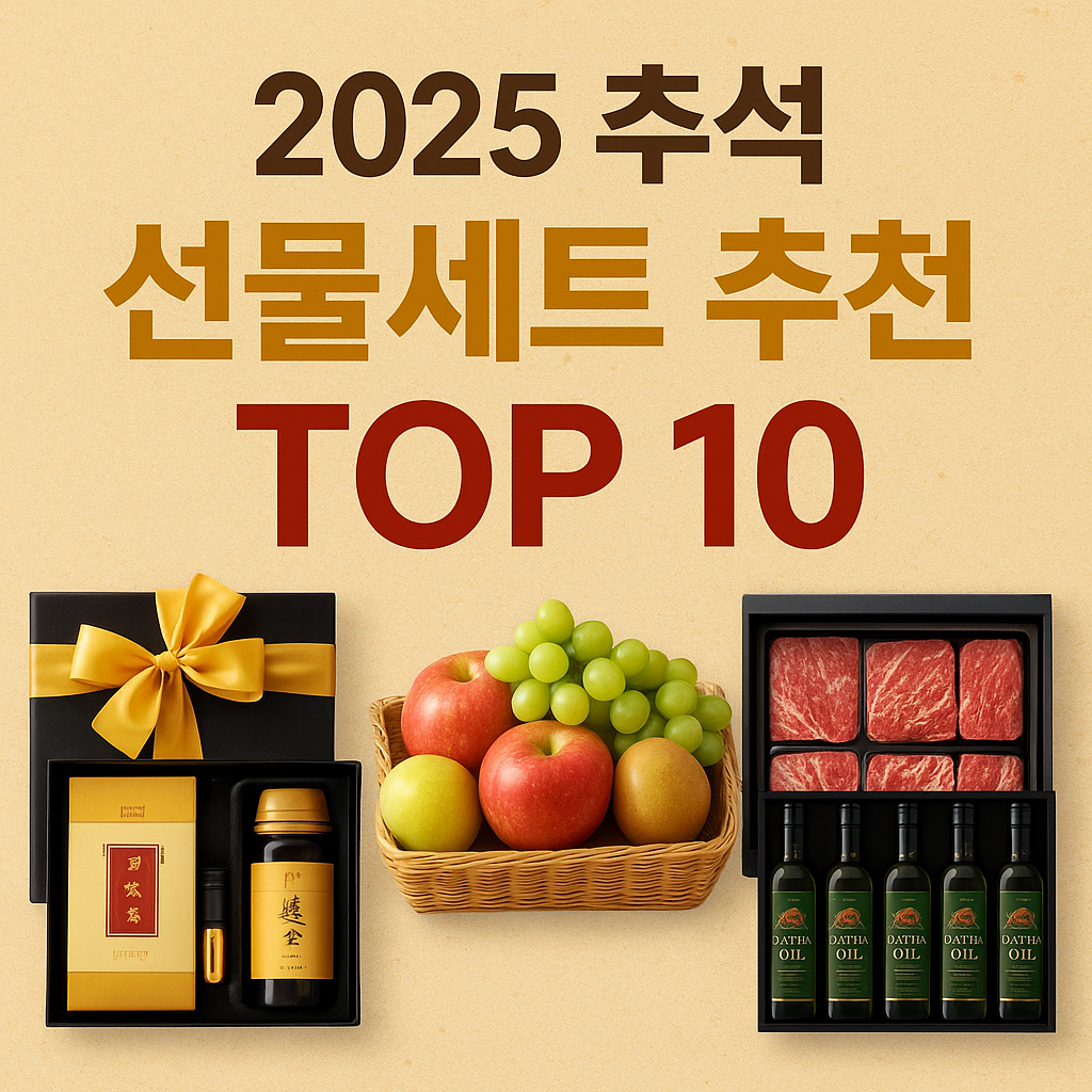 2025 추석 선물세트 추천 TOP 10 &ndash; 실속 &amp; 인기 선물 총정리