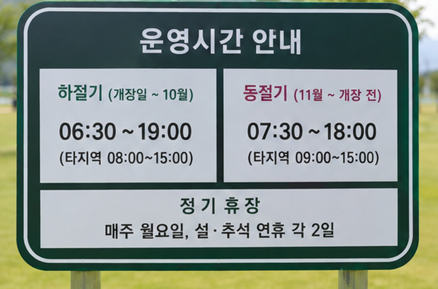 벚꽃 명소에서 45홀 라운딩, 밀양파크골프장 예약 꿀팁 총정리 (위치, 코스, 편의시설, 이용시간, 요금, 예약방법 등)