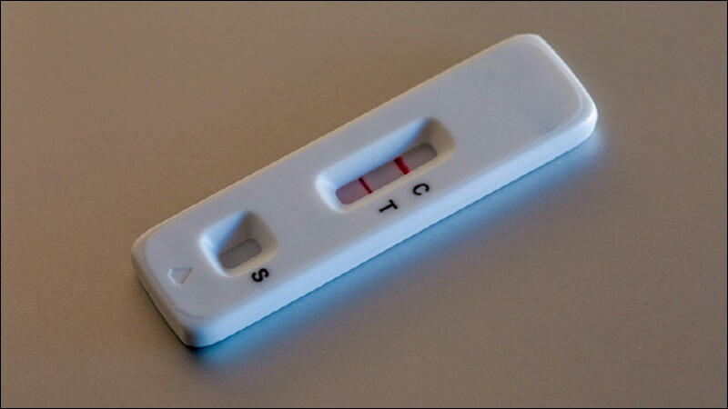 코로나 자가진단키트 2줄 양성