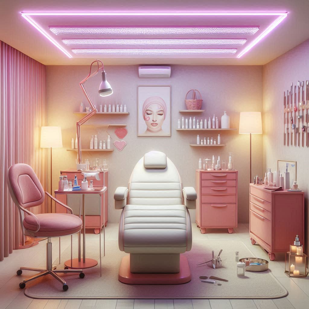 피부,체형관리 샵 배경