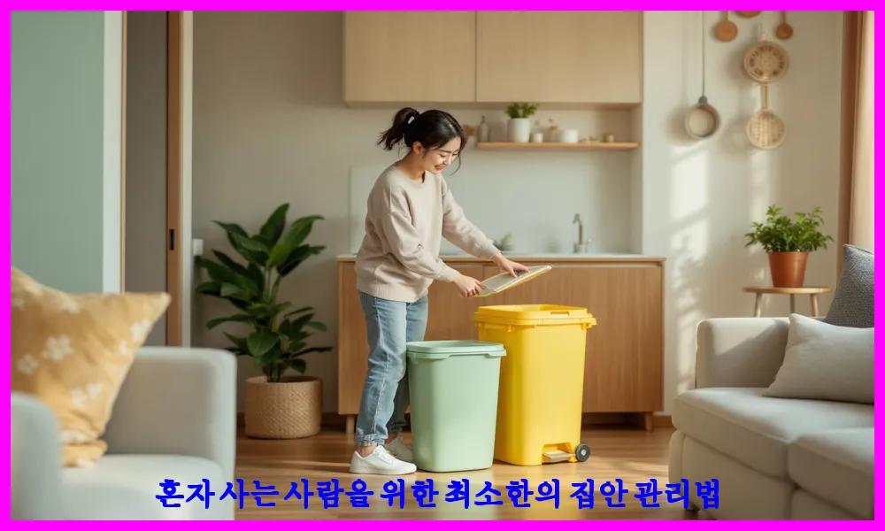 혼자 사는 사람을 위한 최소한의 집안 관리법