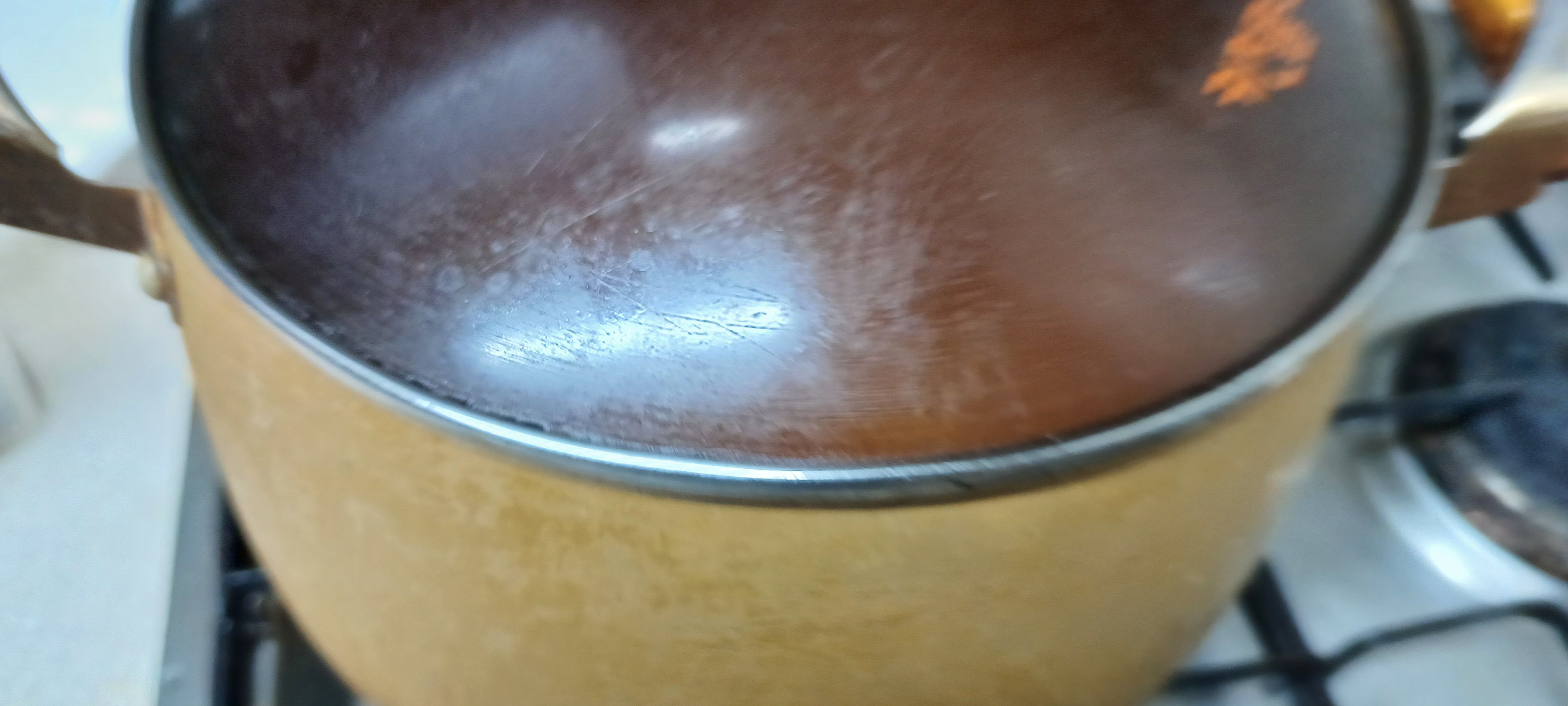 뚜껑 닫고 끓이기