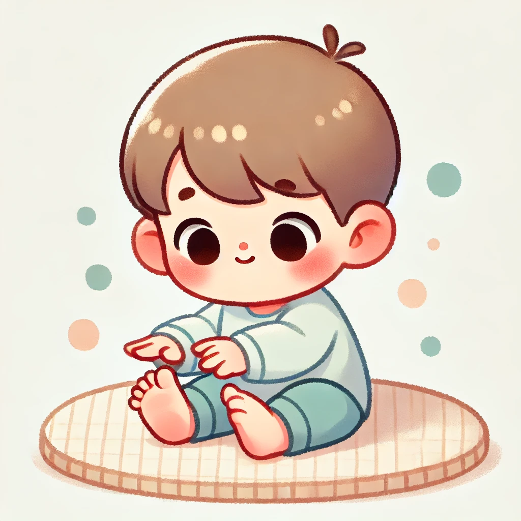 몸에 호기심을 갖는 아이