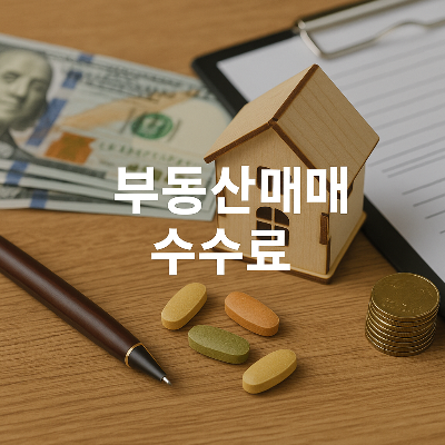 부동산 매매 수수료 실사 썸네일 이미지