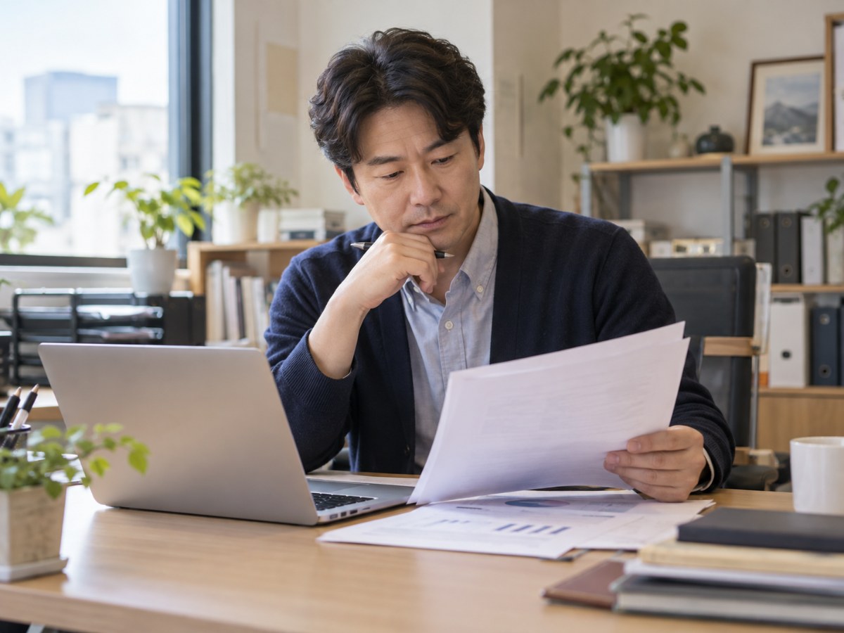 서류를 검토하는 중소기업 대표, 청년일자리도약장려금 2026
