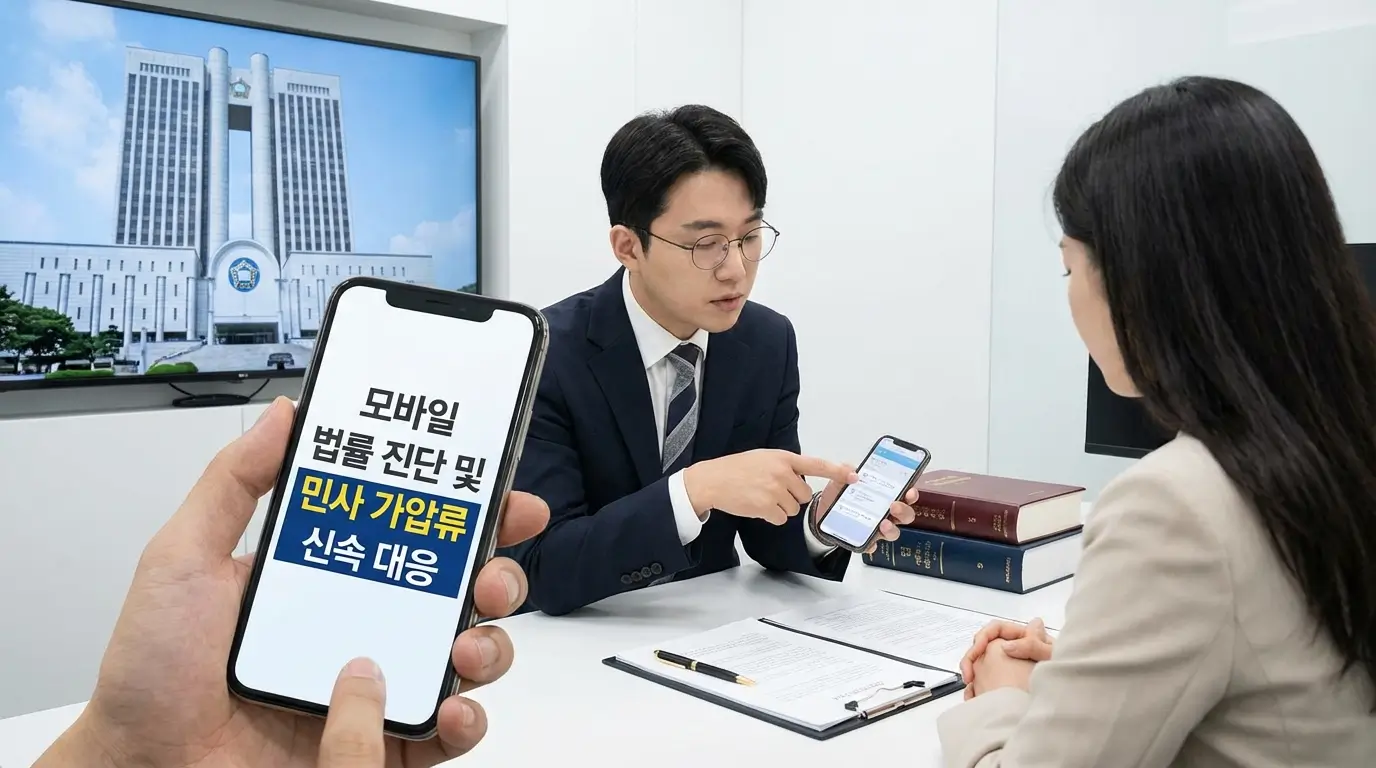 모바일 법률 진단 및 민사 가압류 신속 대응