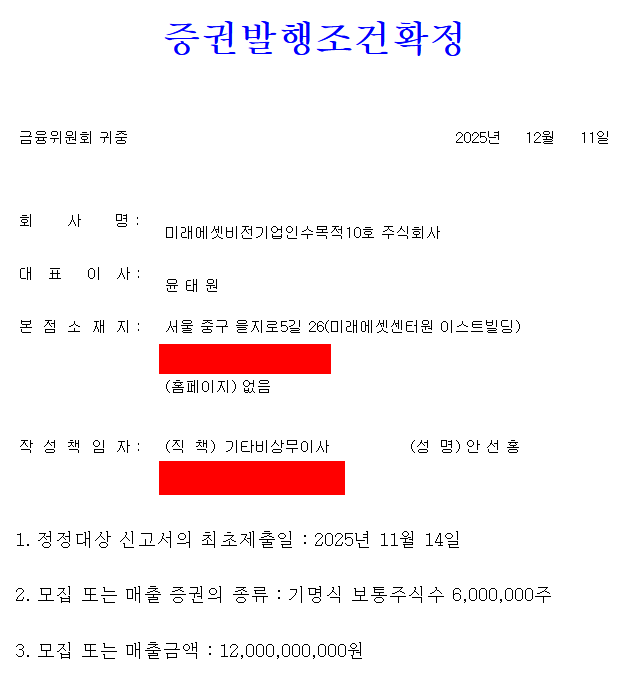 미래에셋비전스팩10호 공모주