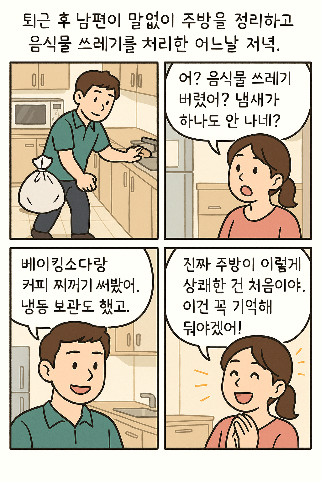 아내의 놀란 반응
