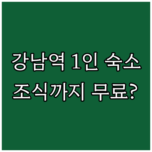 강남역 1인 숙소 추천 오스텔로마레 ..