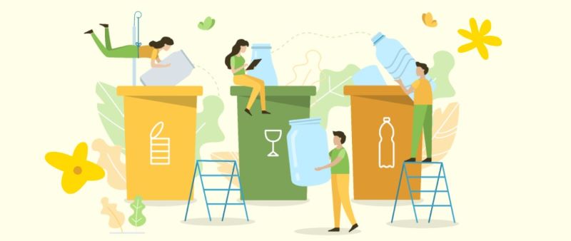 일회용품 사용규제 관련 일러스트 이미지 < 출처 : 카카오페이 >