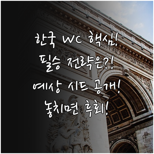 2026 북중미 월드컵 한국 본선 진..