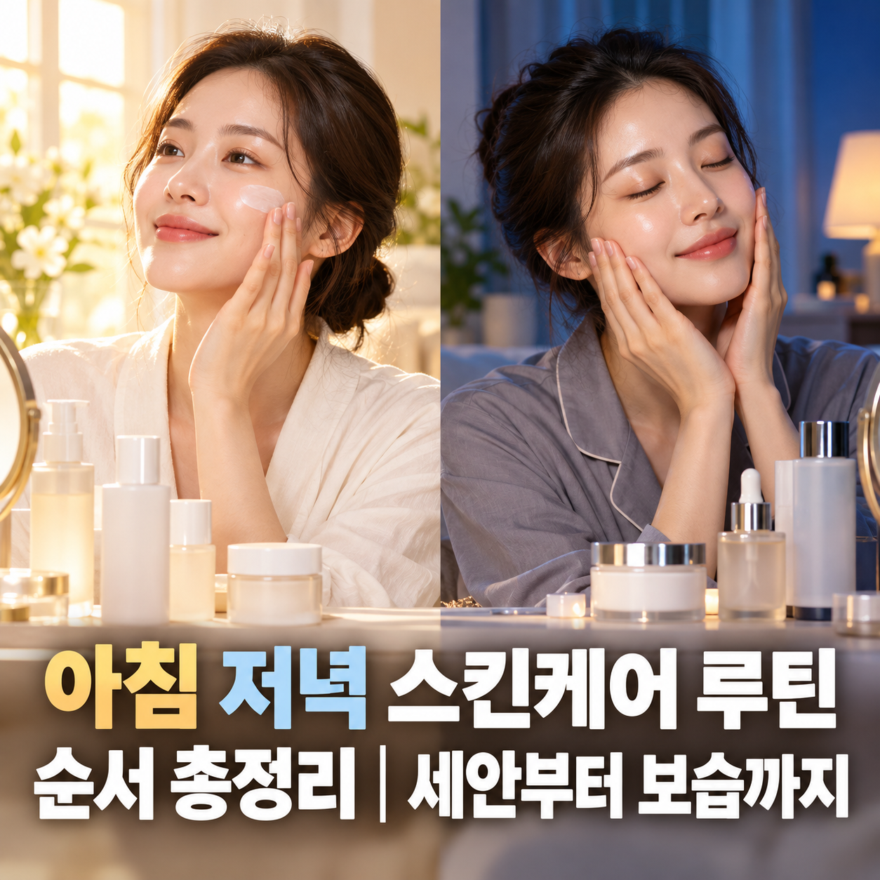 아침 저녁 스킨케어 루틴