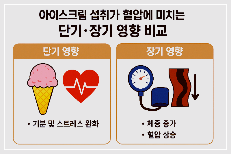 아이스크림과 혈압 관계