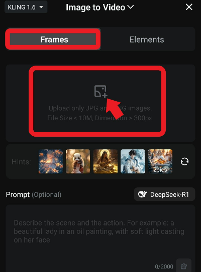 klingai 다운 캡쳐 이미지