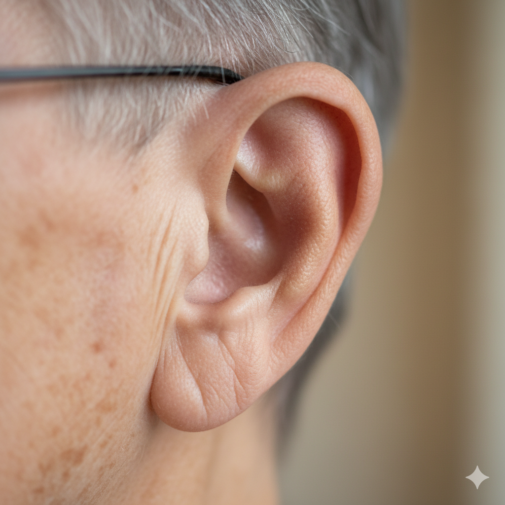 귓볼주름 사진 4