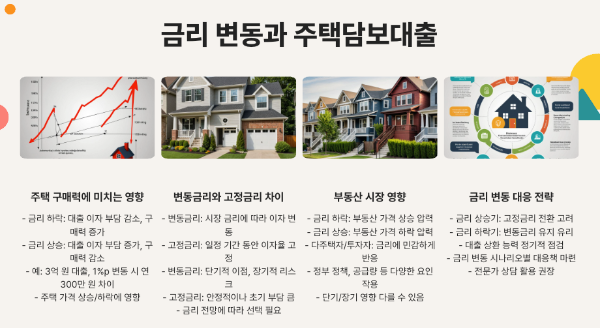 금리 변동과 주택담보대출 시장의 상관관계