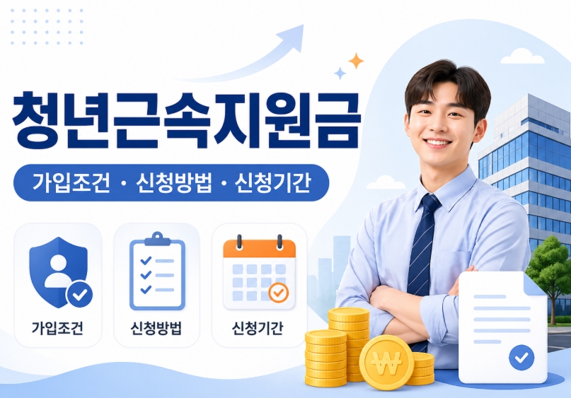청년 근속지원금 신청 금액 조건 꿀팁