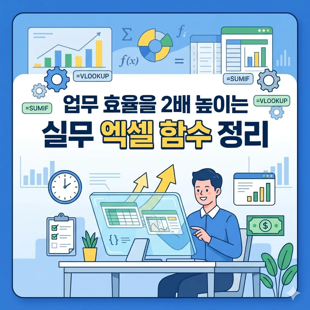 업무 효율을 2배 높이는 실무 엑셀 함수 정리
