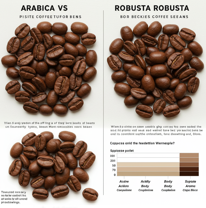 아라비카 vs. 로부스타 커피: 차이점과 특징