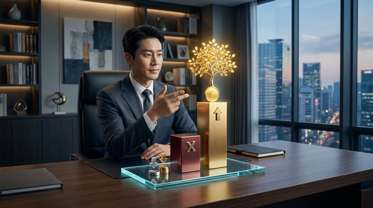 증여 전략 유무에 따른 자산 증식 효과 비교