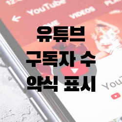이제는 유튜브 구독자 수를 정확히 볼 수 없다