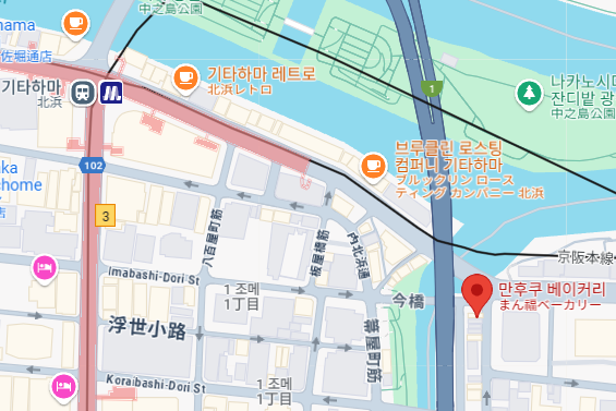 만후쿠 베이커리 위치