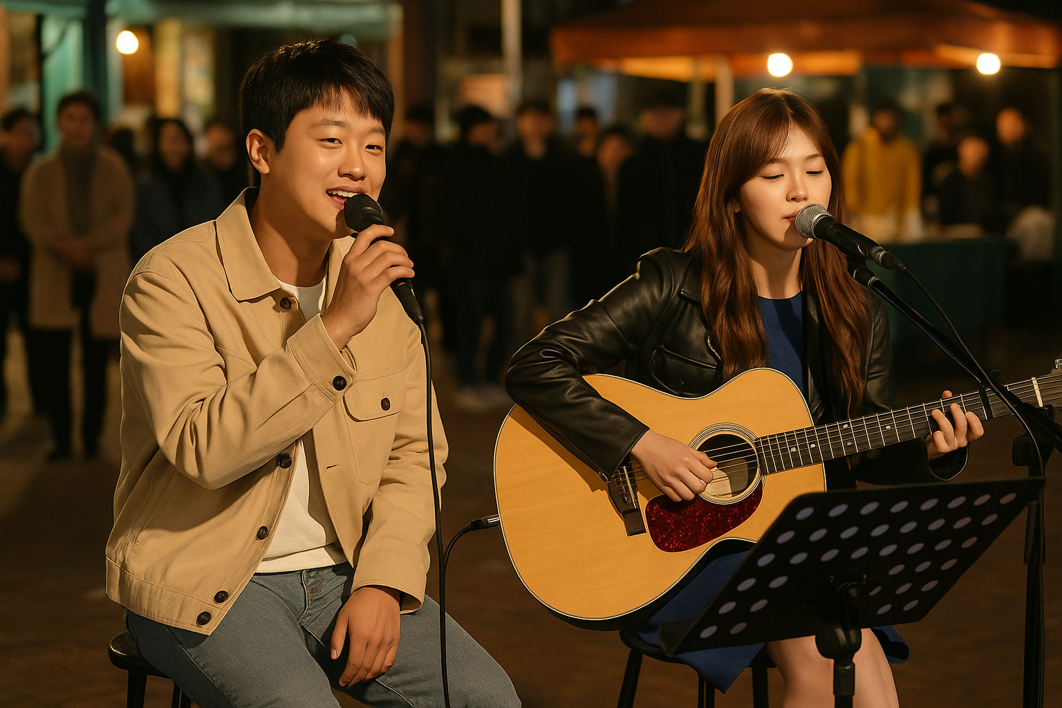 이찬원&middot;웬디, &lsquo;방판뮤직&rsquo;에서 감성 버스킹 무대