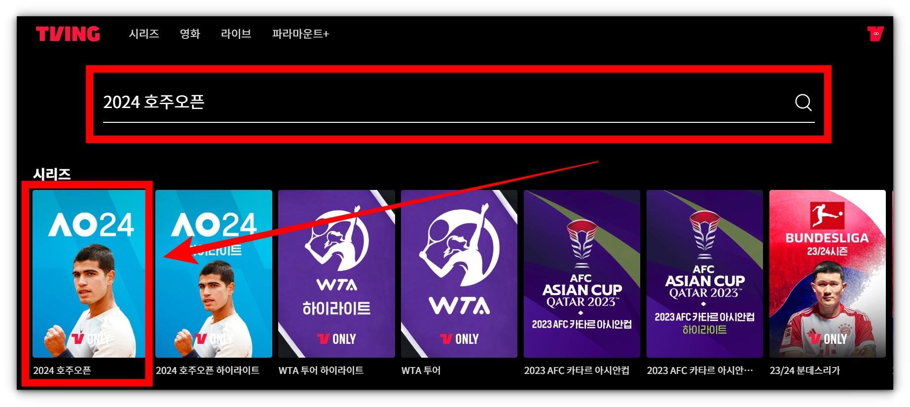 2024 호주오픈 테니스 대회 재방송 풀영상 및 하이라이트 시청하기