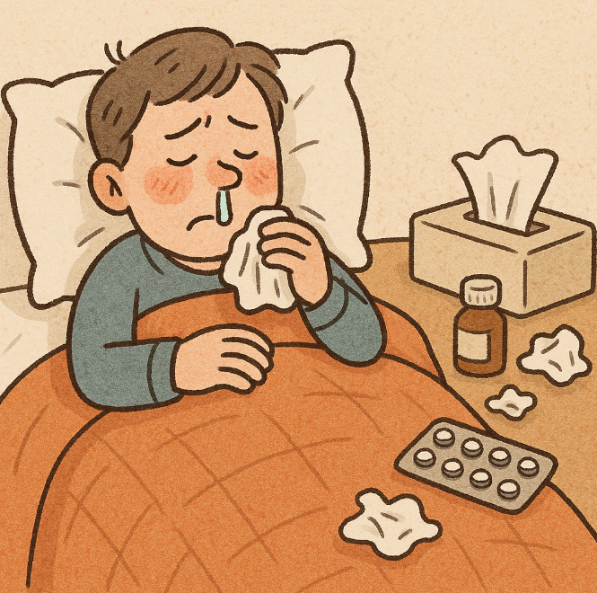 감기와 냉방병에 관련된 사진