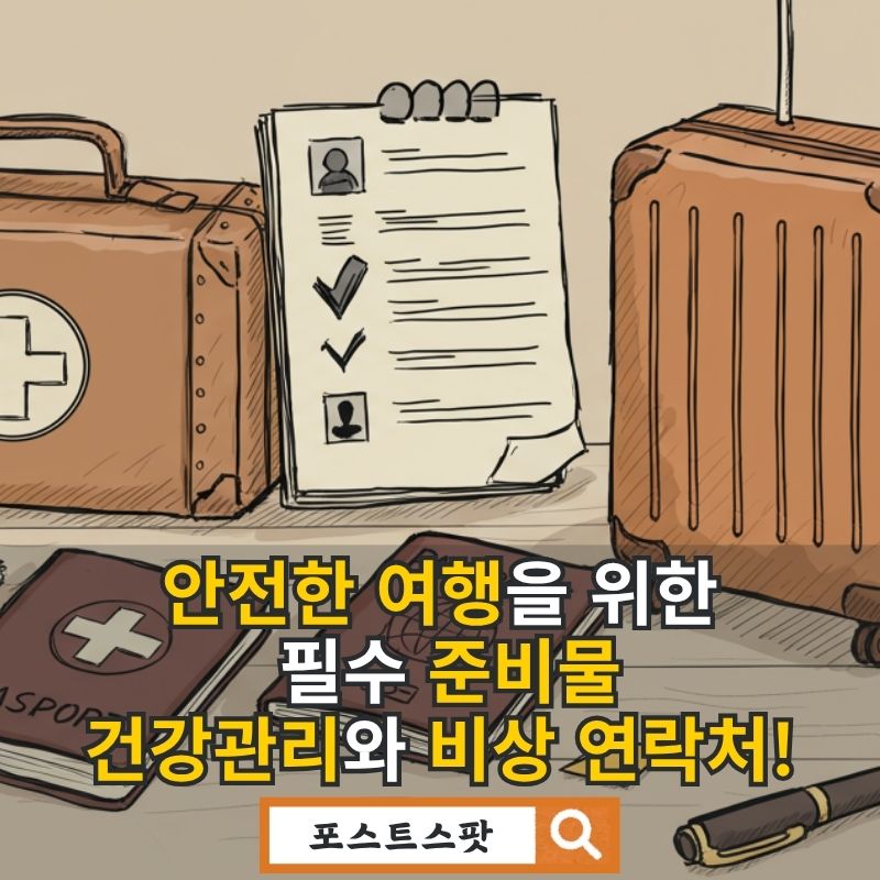 여행 건강관리 체크리스트