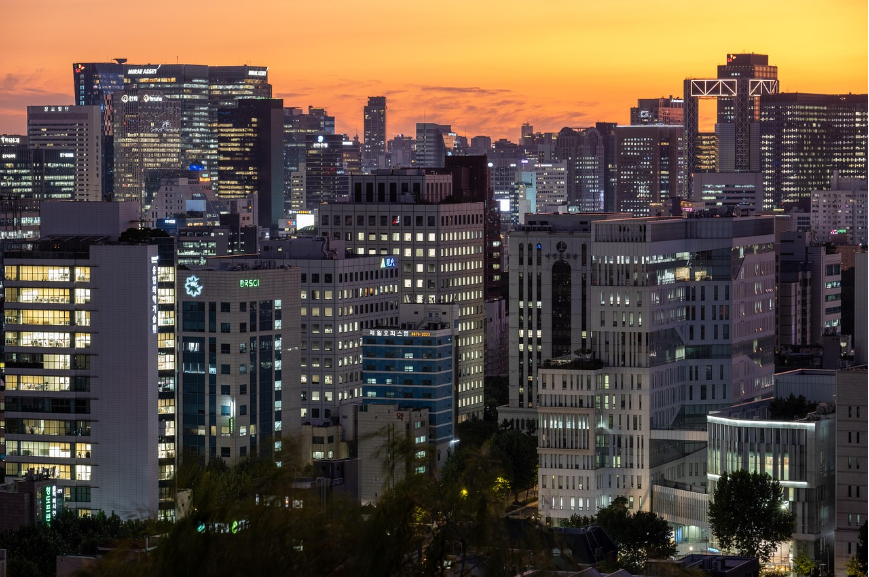 대한민국에서 건물주 되는 법 드라마 배경 서울 도심 빌딩 야경