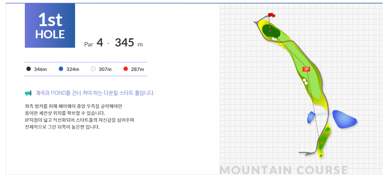 일레븐 컨트리클럽 마운틴코스 1