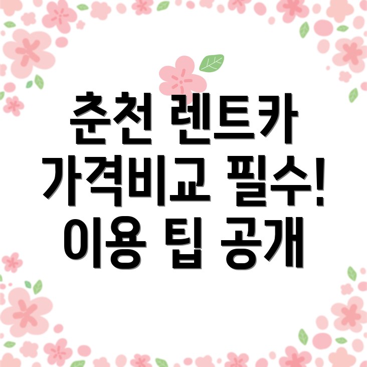 춘천 렌트카