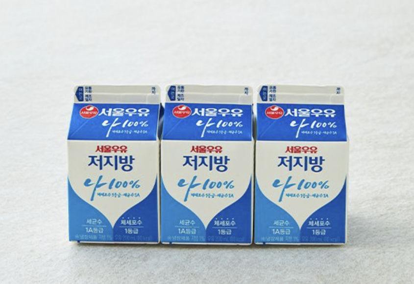 저지방 우유 사진 모습