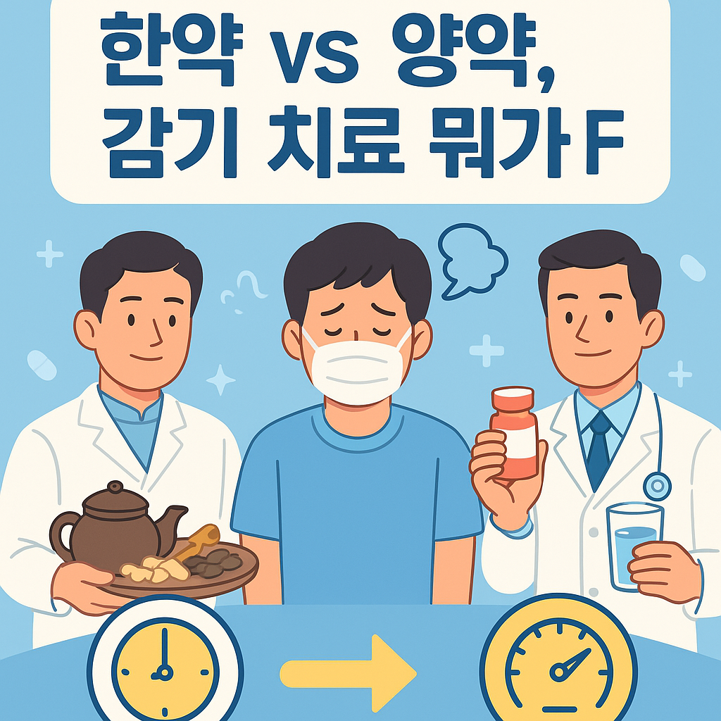 한약 vs 양약, 감기 치료 뭐가 더 빠를까?효과와 차이 완전 정리!