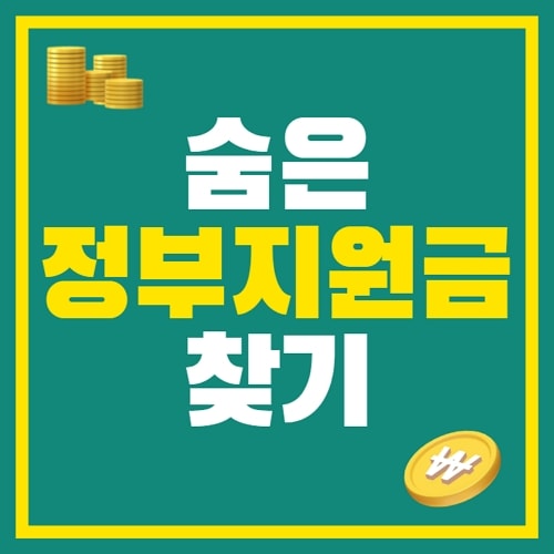 숨은 정부지원금 찾기 (토스 활용)