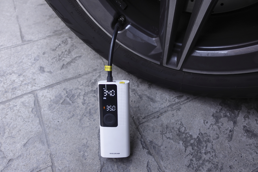 타이어 공기압 빼는법 공기주입기