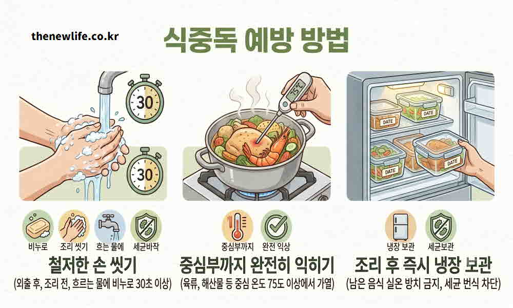 식중독 예방 방법