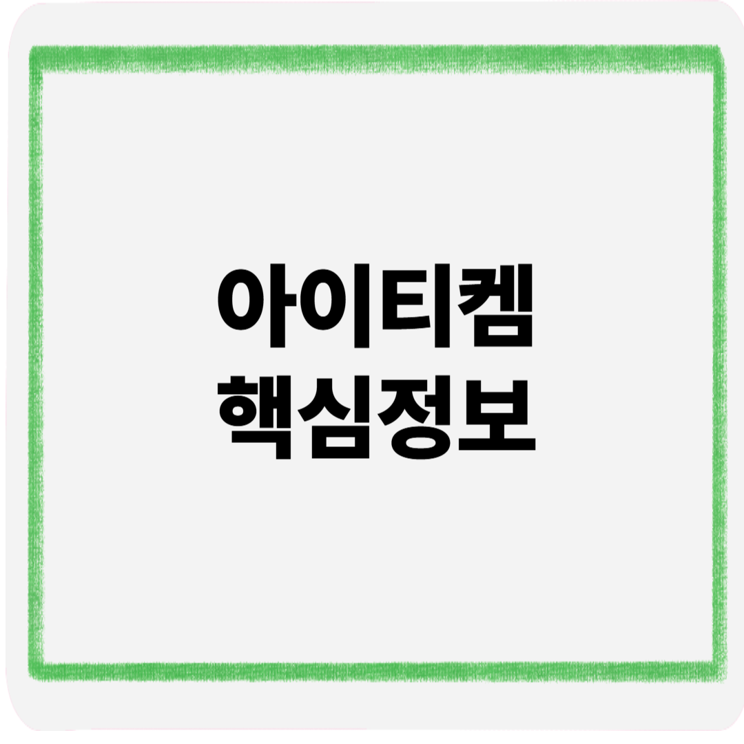 아이티켐핵심정보