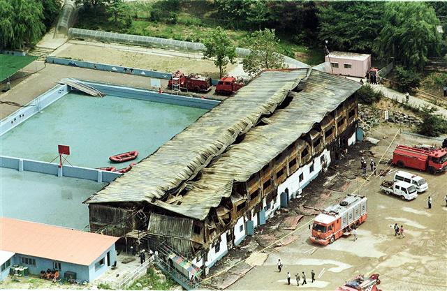 참사 이후 씨랜드 수련원 모습