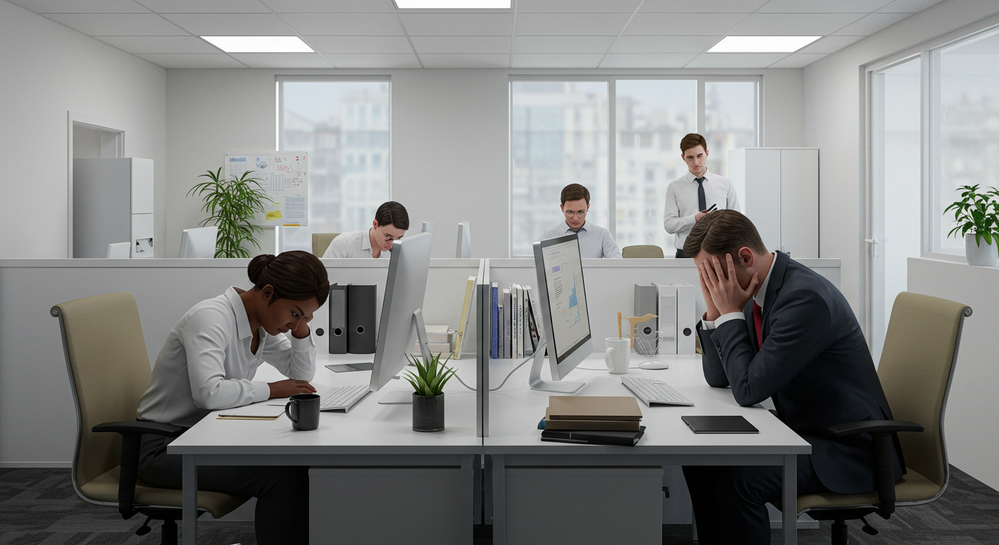 승진이 안되는 직장인의 고민스러운 상황