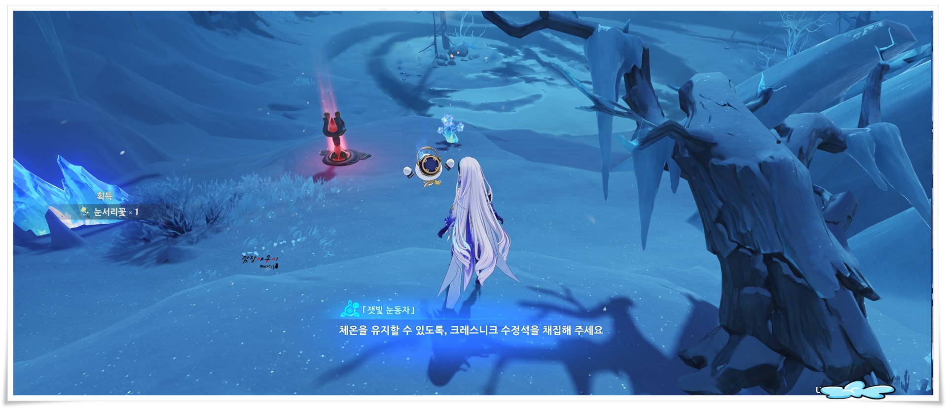 원신 하얀 자작나무 무덤 지름길 동굴 두 번째 워프포인트 위치