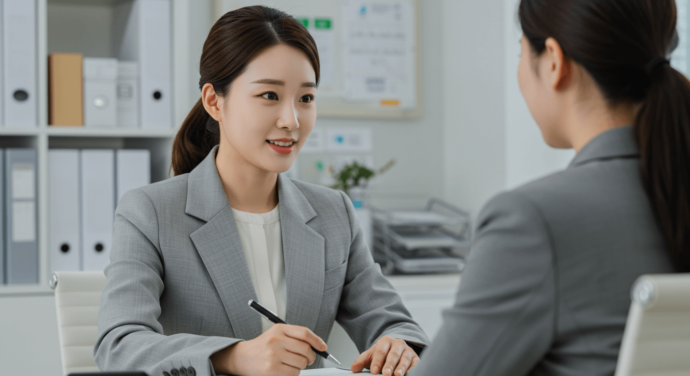 상담을 해주는 상담원