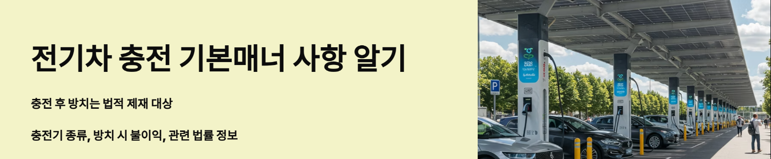 전기차 충전 기본매너 알기