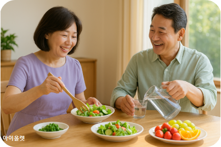 짠 음식 대신 신선한 선택