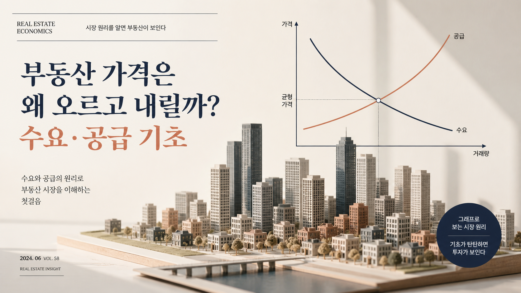 부동산 가격은 왜 오르고 내릴까? 수요·공급 기초 핵심 개념을 설명하는 부동산 안내